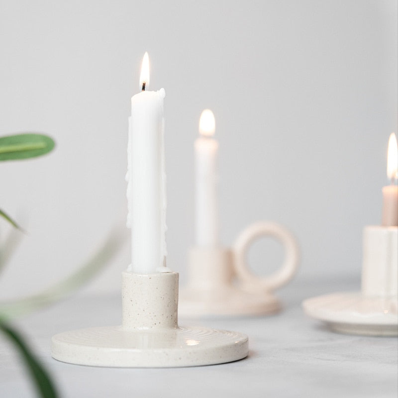 Nordic Ceramic Candle Holder