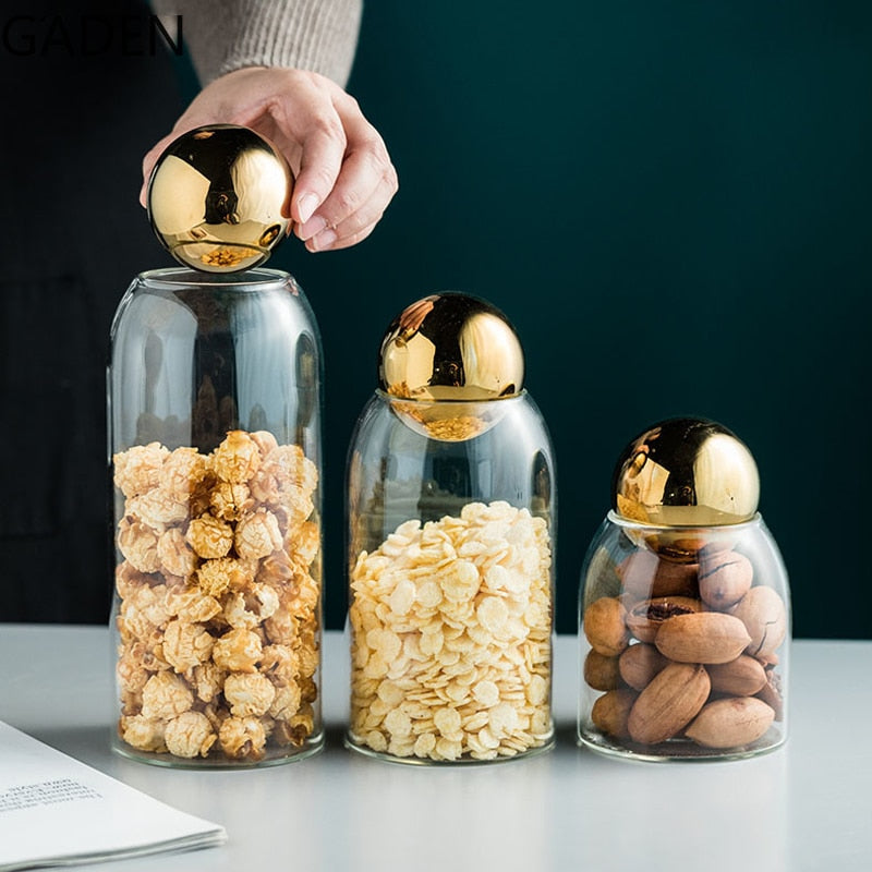 Transparent Glass Jar