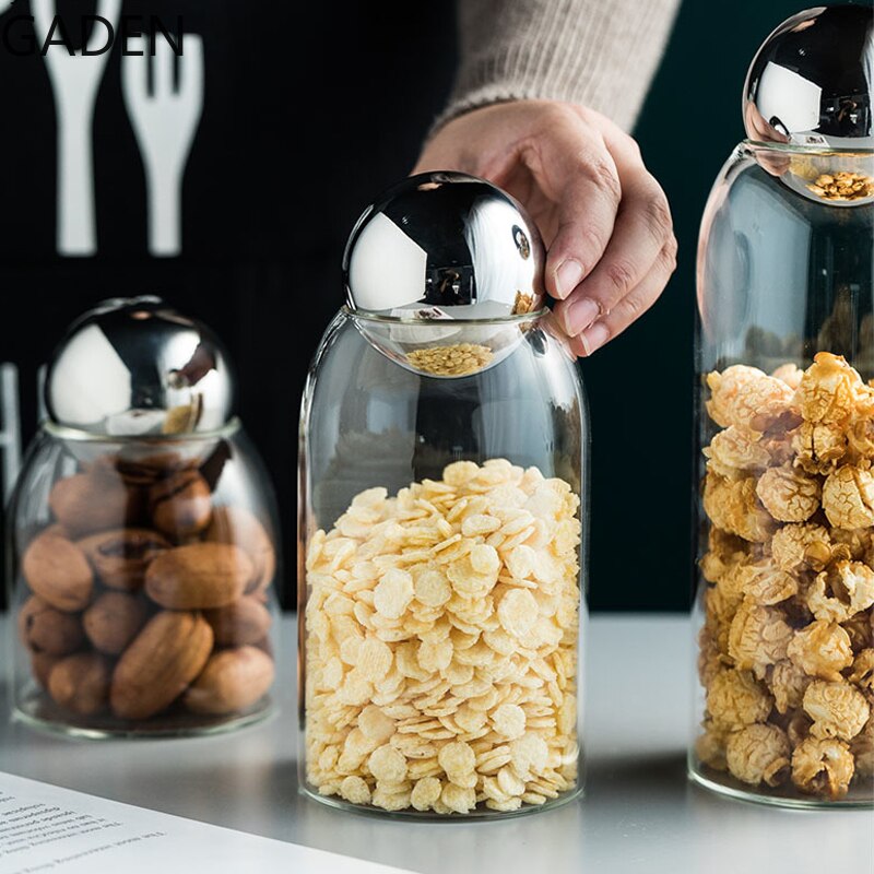 Transparent Glass Jar